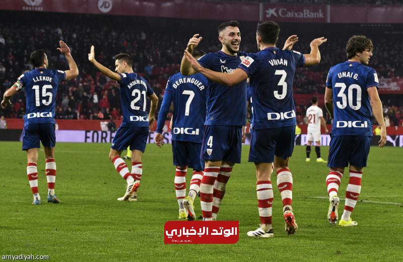 بلباو يهزم إشبيلية ويتقدم إلى «الثالث»