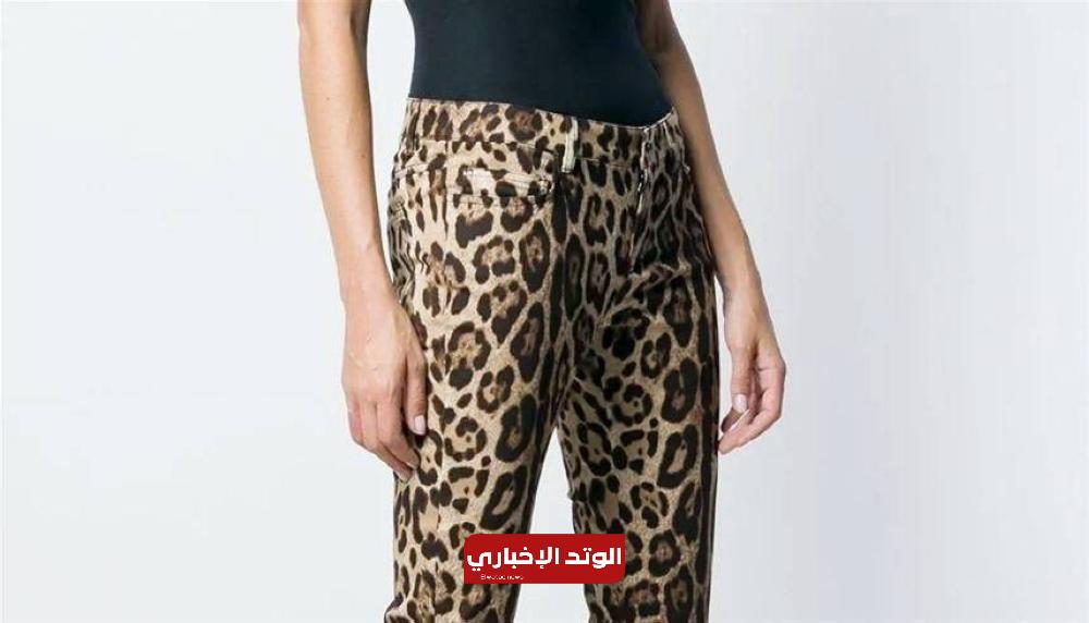 البنطلون النمري موضة 2024 6 الجينز النمري موضة 2024